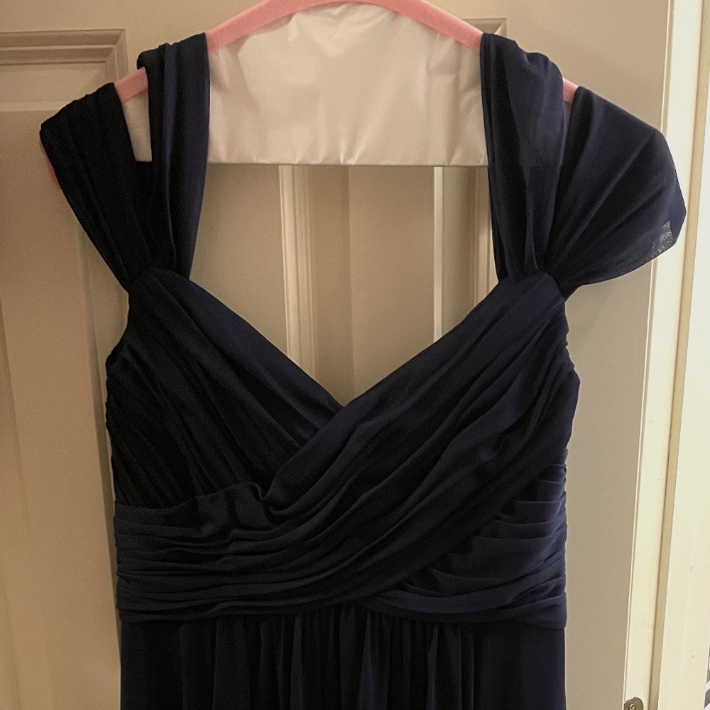 David’s Bridal Bridesmaid Dress — Dark Blue